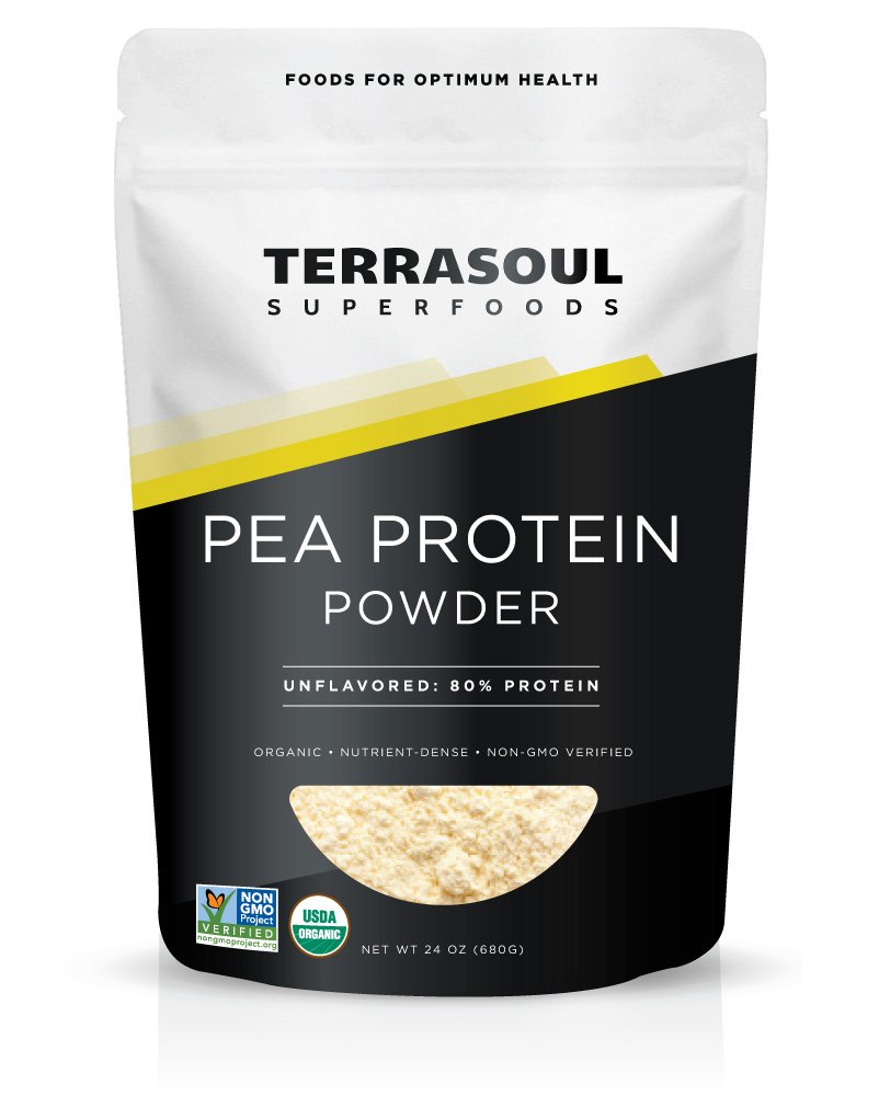 Terrasoul Superfoods Organic Pea Protein (Unflavored, Smooth Texture), 1,5 pund