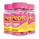 Pepto Bismol Chews, snabb och effektiv Digestive Relief från Nausea, Heartburn, Indigestion, Upset Stomach, Diarrhea, 72 Total (3 Packs av 24)