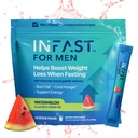 Real Ketones Intermittent Fasting Drink Mix miehille BHB Exogenic Ketones Powder with Fasting Electrolytes & Green Coffee Bean Extract for Sustainable Hydration Energy and Focus (Watermelon) - 30ct
