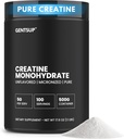 Creapure Creatine Monohydrate Powder - Unflavored, 5000mg, 100 Servings - Boost Muscle Growth, Strength, Performance & Brain Health - Non-GMO, Gluten-Free, HPLC Tested, NSF Certified