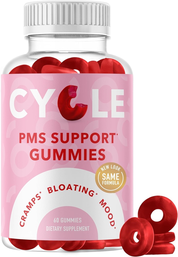 PMS Relief Gummies ... Hormonitasapaino, turvotus, Hormonaalinen akne & Mood Swing Tuki Vitamiineja naisille