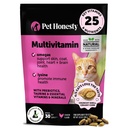 Cat Multivitamiin Crunchy & Creamy Chews - Cat Treats for Health + Immuno, Joint Support, Iho & Takki, & Digestion - Vitamiinit Omega 3s, Lysiini & Probiootit (30 päivän tarjonta)