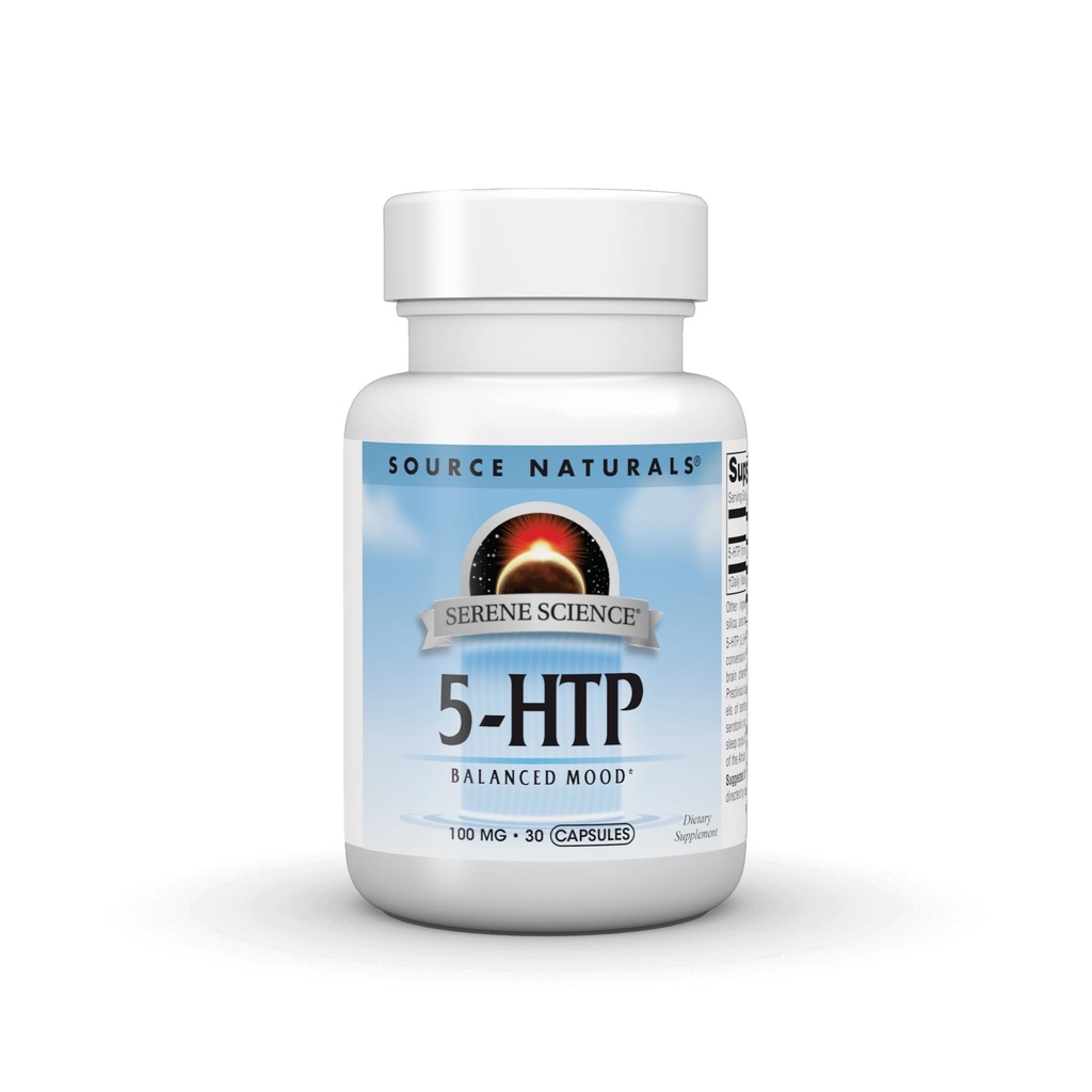 Source Naturals Serene Science 5-HTP, Balanced Mood* 100 mg - 30 kapselia