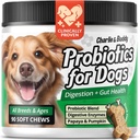 Charlie & Buddy Pet Probiootit koirille Apua Gut Flora, koira Probiootit digestiivisen terveyden kanssa digestiivinen Enzymes, Kurpitsa, ja Papaya for Uppovaahto, 90 pehmeä Probiootti Chews koirille, Duck Flavor
