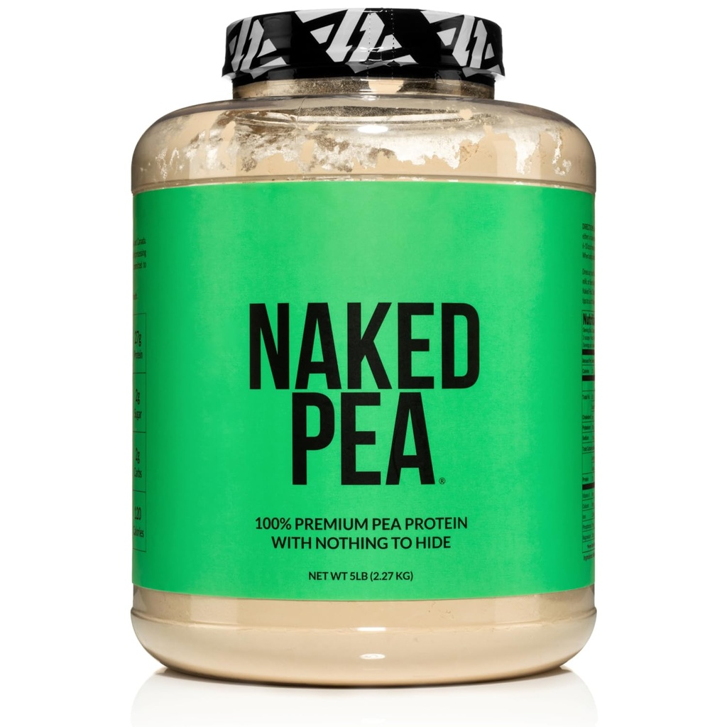 NAKED Pea - 5LB 100% Pea Protein Powder from North American Farms - Unflavored Vegan Pea Protein Isolate - Plant Protein Powder, Easy to Digest - 76 Tarjoilut
