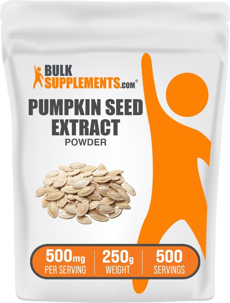 BulkSupplements.com Kurpitsa siemenuute jauhe - Kurpitsa siementä täydentää, kasviperäisiä täydentää - kasvissyöte - kasvissyöte, 500 mg per tarjoilu, 250g (8.8 oz) (Pakkaus 1)