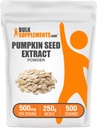 BulkSupplements.com Pumpkin Seed Extract Powder - Pumpkin Seed Supplement, Herbal Supplement - Vegan & Gluten Free, 500mg per Servering, 250g (8,8 oz) (Pack of 1)