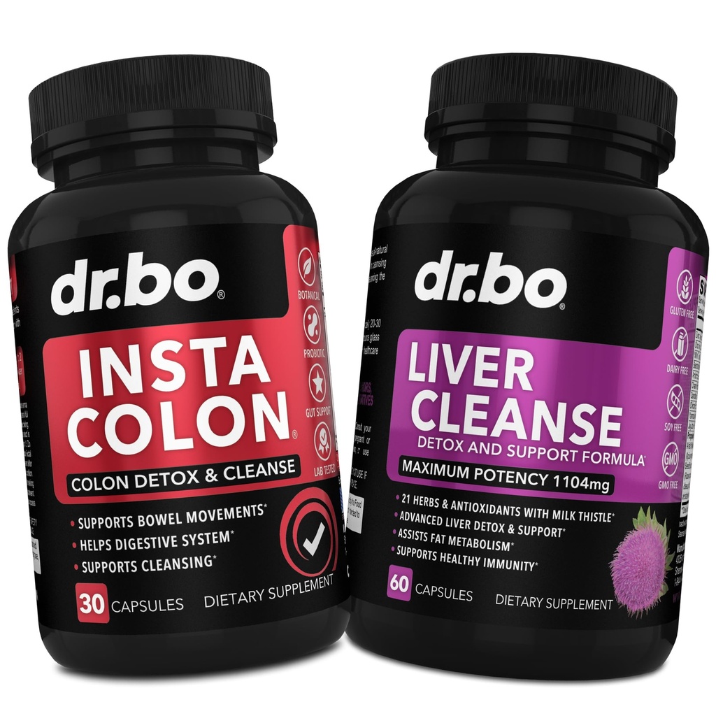 Colon Cleanser Detox & Liver Cleanse - 15 päivän Colon Cleanse pillereitä & Liver Detox Tuki täydentää Maito Thistle Voikukka - Bowel Movement Lisäravinteet suoliston vatsan turvotus Gut Body Flush
