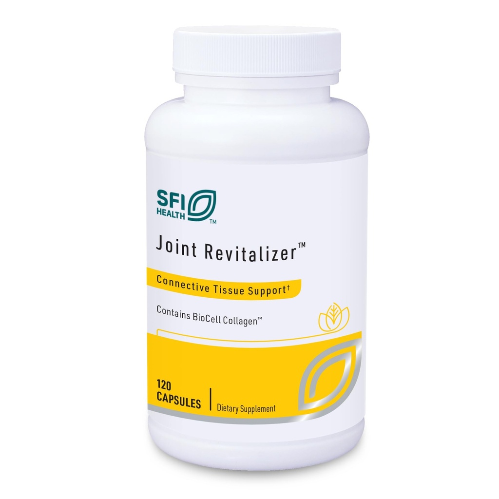 Klaire Labs SFI Health Joint Revitalizer - Patentoitu Hydrolysed Collagen Peptide Formula, jossa on kondroitiini, MSM & Hyaluronic Acid, hypoallergenic Connective Tissue Support (120 kapselia)