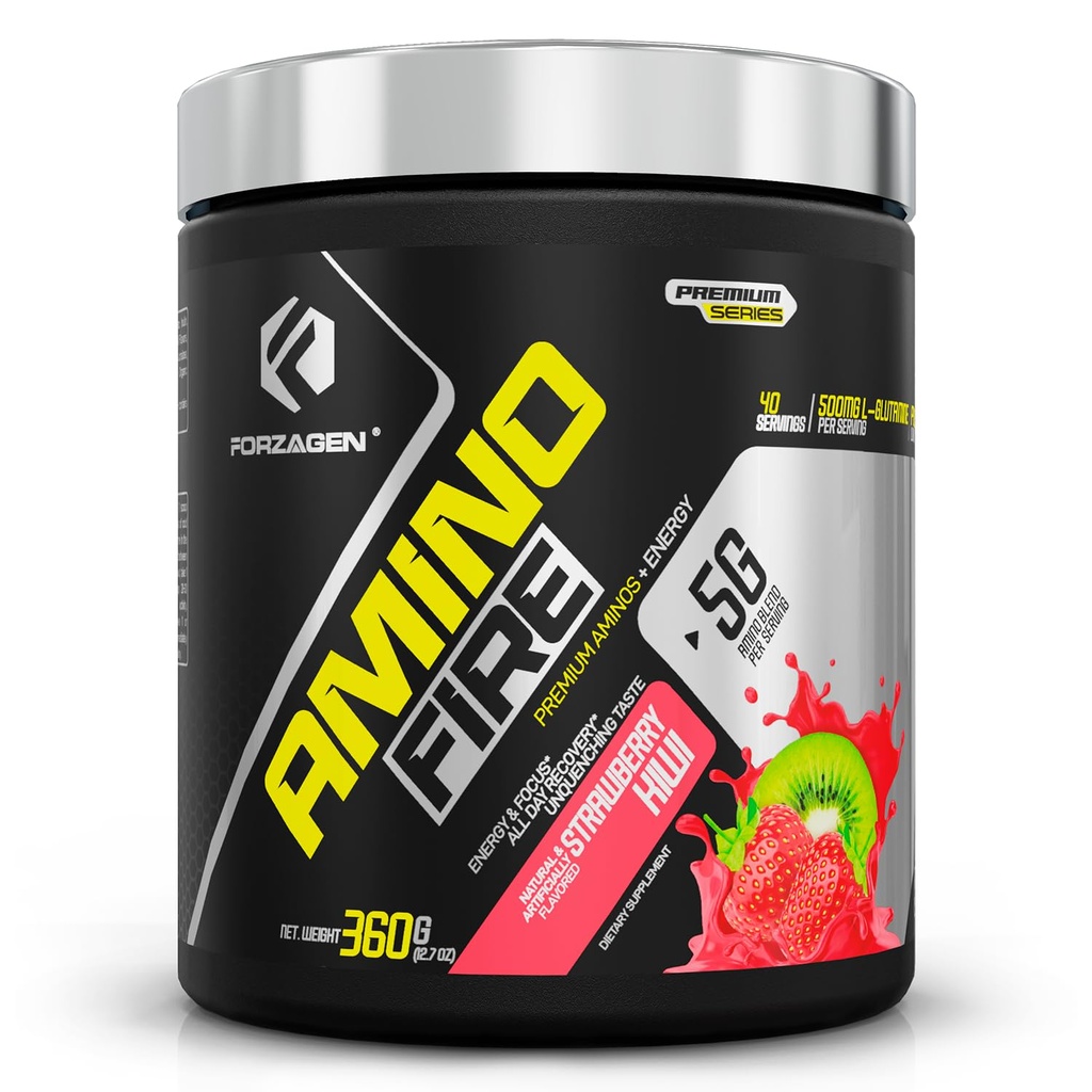 Forzagen Amino palo . Essential Amino Energy Powder for Pre-Workout ... BCAA Energy Boost & Muscle Recovery Drink Mix, Enhance Focus & Concentration, Ravintolisä...