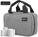Kaddy Secure Pill Organizer Box, Storage for Bottles of Medicine tai Lisäravinteet; WC; Matka- tai koti, TSA hyväksytty Lock( Grey)