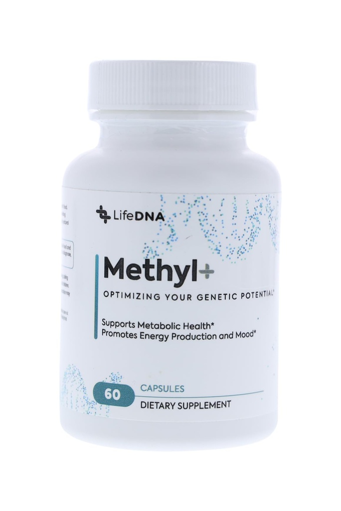 LIFEDNA Metyyli + Metyylifolaatti - Methyloitu folaatti monivitamiinikompleksi, jossa on TMG-optimoitu homokysteiini, aivot, kardiovaskulaari- ja välittäjäainetuki