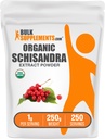 BulkSupplements.com Organic Schisandra Extract Powder - Schisandra Supplement, Schisandra Marries, Herbal Supplement - Gluteeniton - 1g per tarjoilu, 250g (8,8 oz) (Pakkaus 1)