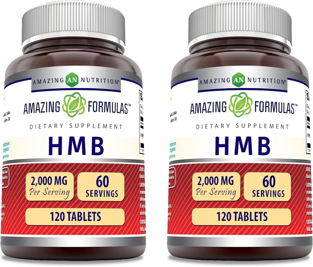 Amazing Formula HMB 2000mg per tarjoilu 120 tablettia Supplement ... Ei-GMO ...