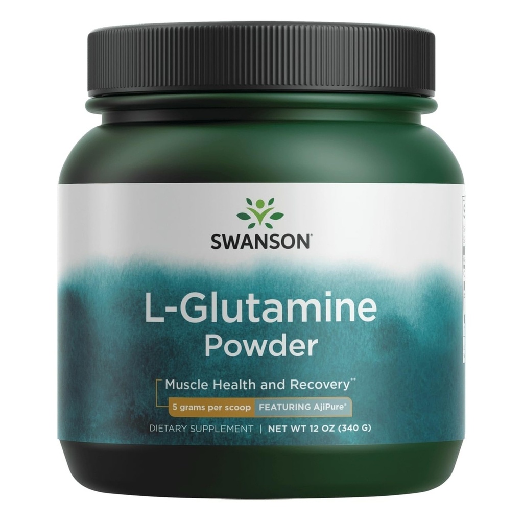 Swanson Amino Acid Ajipure L- glutamiinijauhe 12