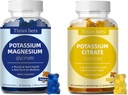 Kaliumsitraatti Gummies ja kalium Magnesium Glycinate Gummies aikuisille ja lapsille, sokerittomia Gummies