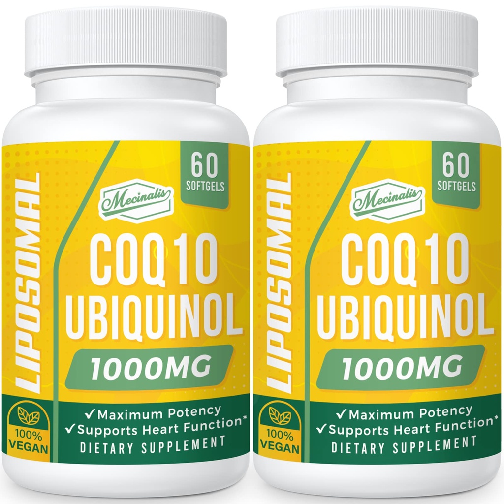 1000mg Liposomal CoQ10 Softgels ... Parempi imeytyminen CoQ10 Ubikinoli täydentää...