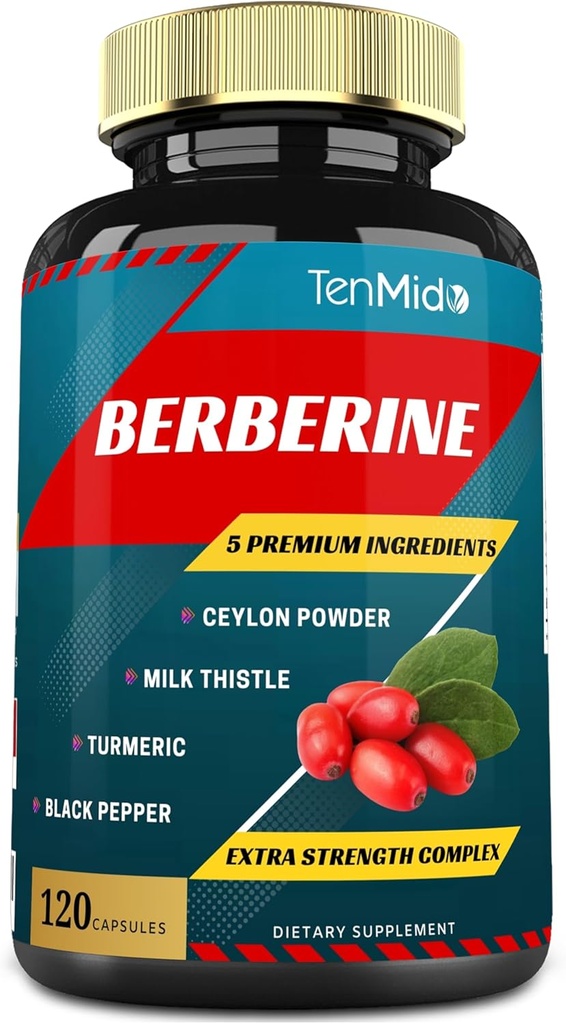 Berberiiniuutekapselit, 4 kuukautta Supply & Ceylon, Milk Thistle, Turmeric, Black Pepper ...