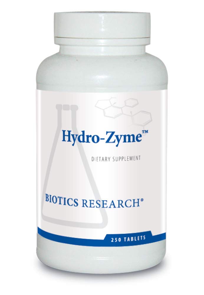 Biotics Research Hydro ZymeTM - Dgestive Enzymes (Enzimas Digestivas) naisille ja miehille - Enzymes for Digestion Supplement sisältää Betaine HCL - Tukee terveen mahalaukun pH & immuuni Health-250 Enzyme