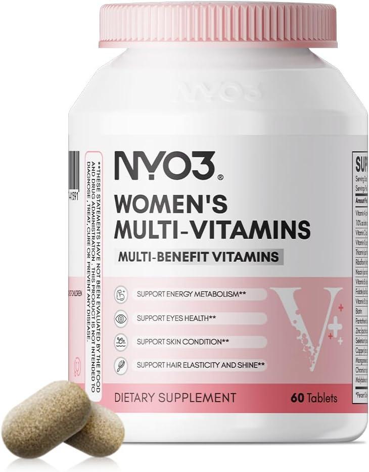 NYO3 Monivitamiini naisille sinkki & biotiini vitamiineja A,C,K,B2,B6,B12 & Multimineral 