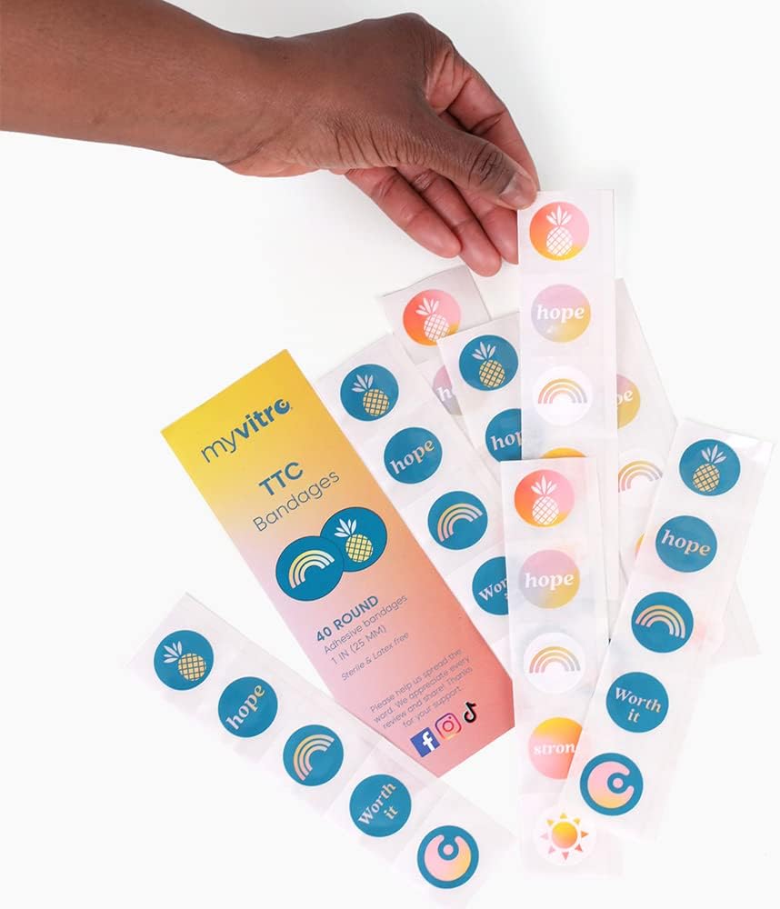 MyVitro Rainbow Ananas Bandages Täydellinen IVF Shots 40 Count