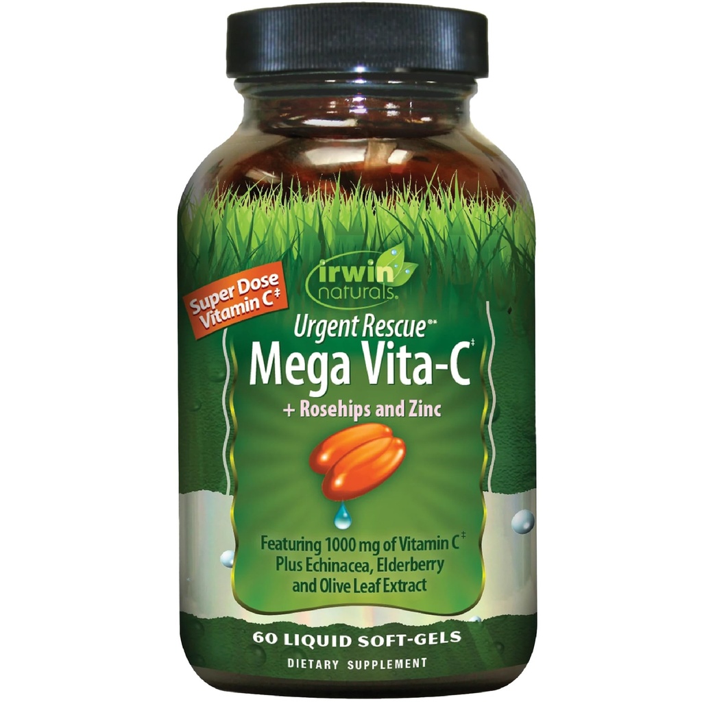 Irwin Naturals Vita C Plus Kiireellinen pelastus, 60