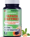 Yuve Natural Papaya Digestive Enzymes - Sugar-Free Chewable Candies - Främjar bättre matsmältning - förstoppning och uppblåst hjälp, Detox, Leaky Gut Repair & Gas Relief - Vegan, icke-GMO, Gluten-Free - 90ct