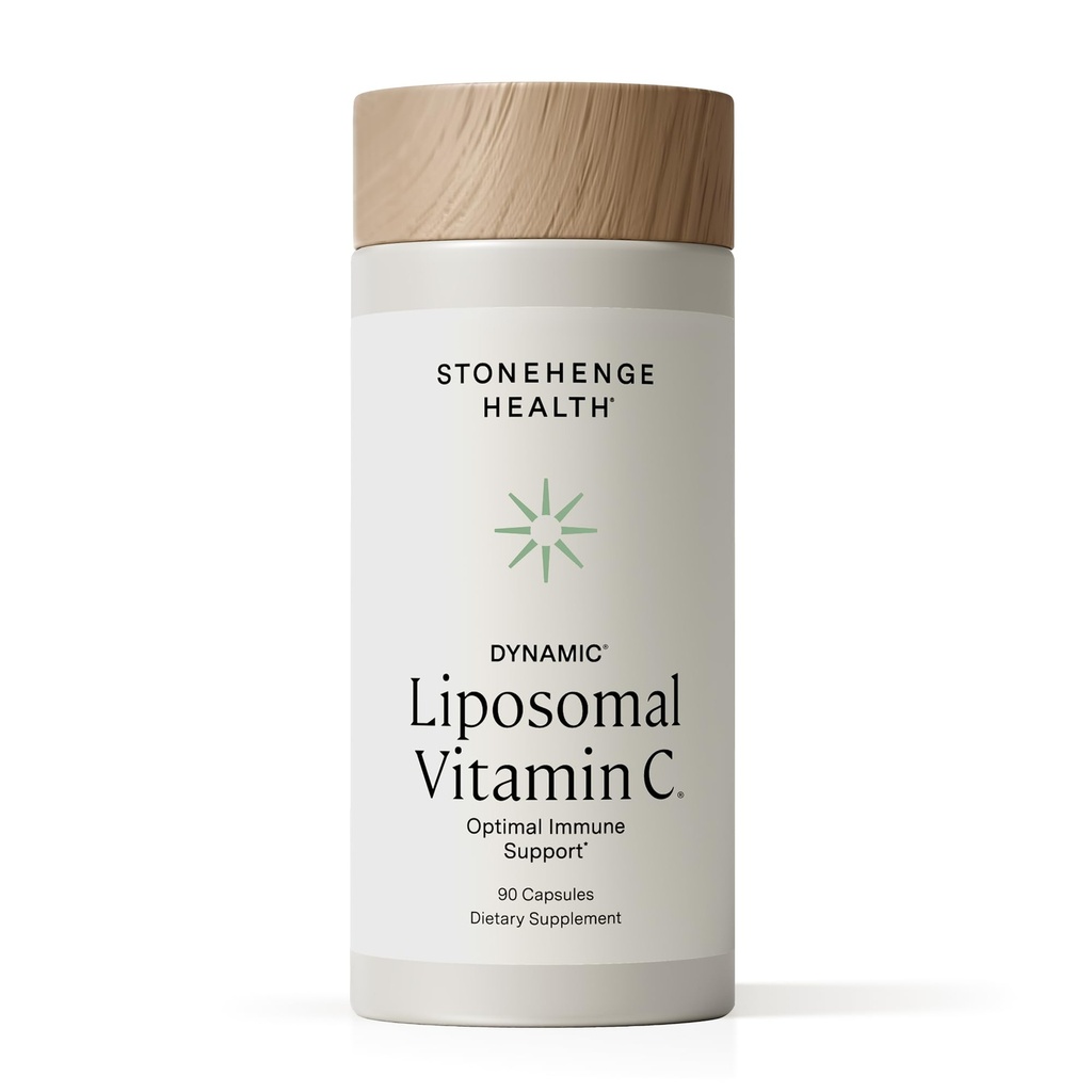 Stonehenge Health Dynamic Liposomal Vitamiini C 1500 mg - 90 kapselia - Advanced Formula - Fosfolipidit peräisin ei-GMO Auringonkukka, tukee terve immuunijärjestelmä, Kollageenisynteesi & aivojen terveys