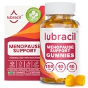 Lubracil Menopause Gummies for Women - Menopausal Lisäravinteet Hot Flashs, Night Swats, Mielood Swings ja Hormonal Balance - Päivittäin vitamiineja musta Cohosh & Ashwagandha - 60 Gummies (paketti 1)