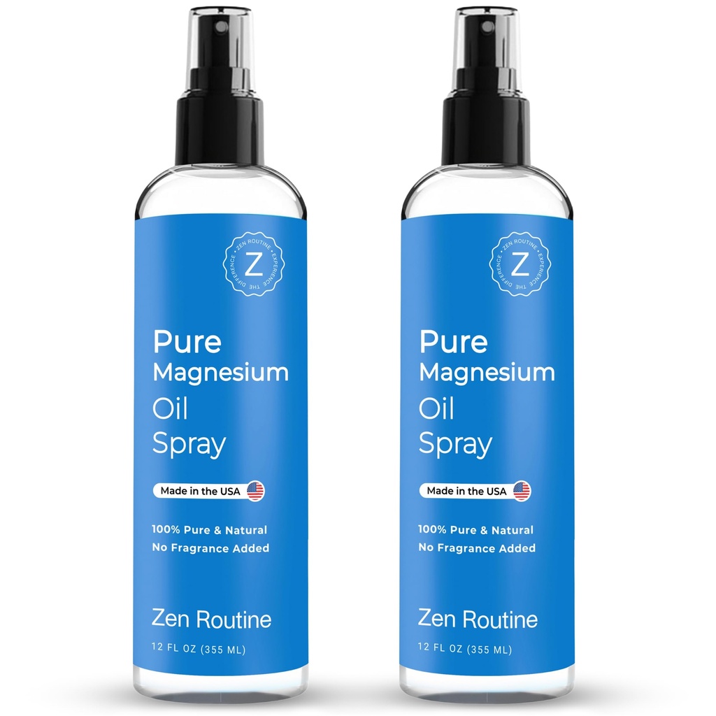 Pure Magnesium Oil Spray 12oz (2 pakkaus) 