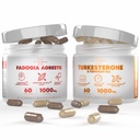 Turkesterone & Tongkat Ali Lean lihasten kasvu & Recovery + Fadogia Agrestis lihas pino urheilullinen suorituskyky & lihasmassa (60 kapselia)