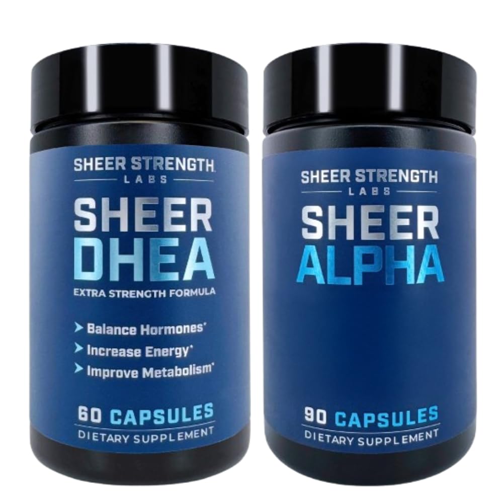 DHEA täydentää miesten + Sheer Alpha - Ultimate T Boosting pino miesten