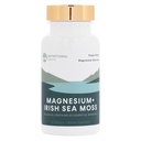 Nutritional Roots - Magnesium + Irish Sea Moss - 350mg Magnesium Glycinate & Organic Irish Sea Moss - Essential Minerals - Stöder hjärta och benhälsa - Kosttillskott - 30 portioner - 60 kapslar