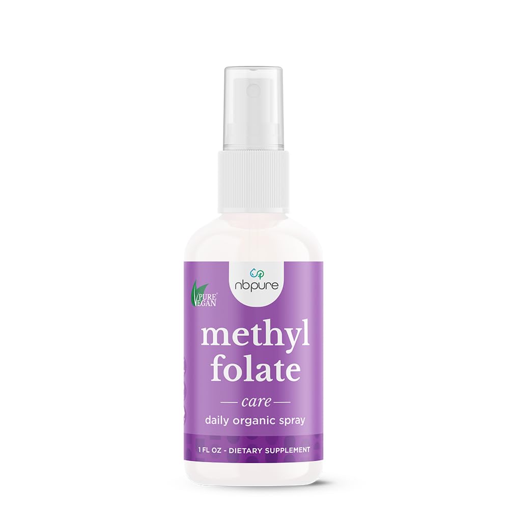 nbpure Methylfolate Vitamin B9 Spray Supplement, Liquid Folic Acid Spray, 1 uns