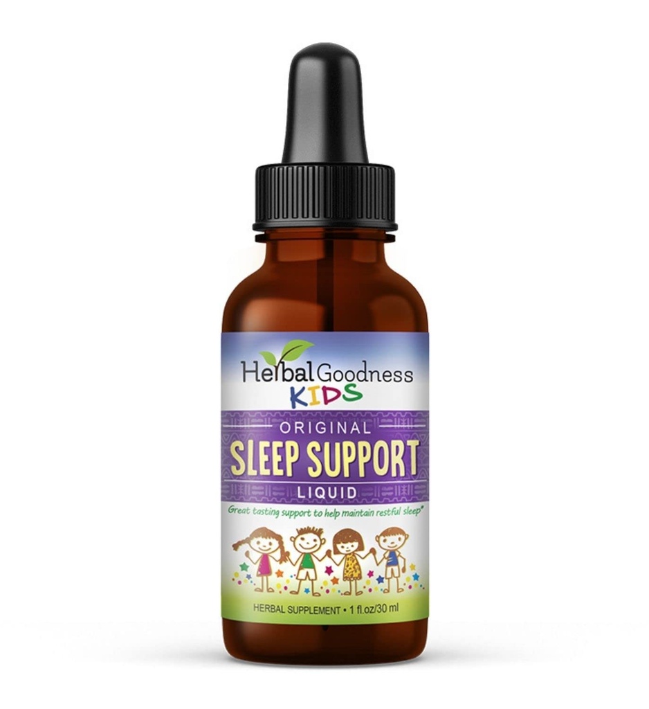 Kids Sleep Support Liquid Extract - Natural Kids Plant Based Herbal Sleep Aid, kamomilla, Guava Leaf - 1oz Liquid Extract - Herbal Goodness (1 yksikkö)
