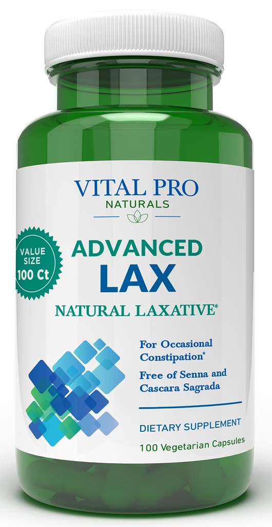 Vital Pro Naturals - Advanced Lax Natural Laxative Formula 100 kapselit