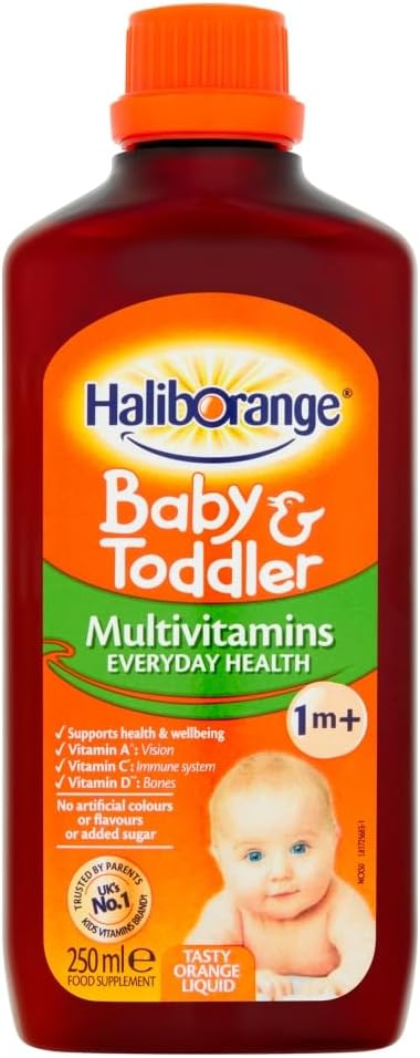 Haliborange Kaikki luonnon oranssi maku Multivitamni Liquid
