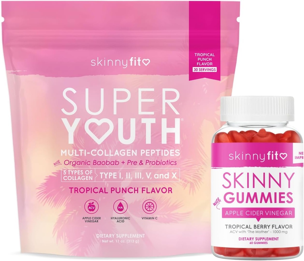 Super Youth Tropical Punch + laiha Gummies