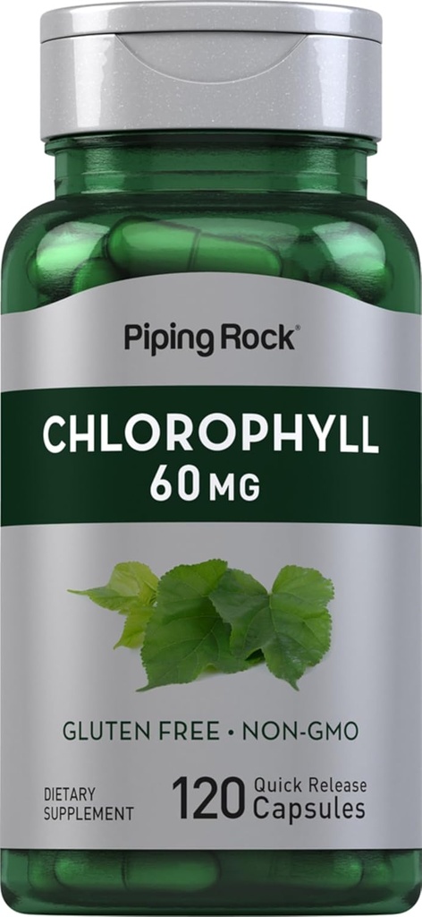 Piping Rock klorofyllikapselit ... 60 mg... 120 pillerit...