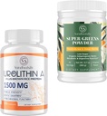 Urolithin A Supplement 1500MG Plus Brown Rice Protein + Super Greens Powder Superfood täydentää Electrolytes & Tonic Yrtit