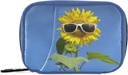 Rolig Sunflower Pill Box 7 Day Pill Case Travel Pill Organizer Bag med Zipper Portable Weekly Case My Pills Case Compact Size för vitamin Supplement Holder