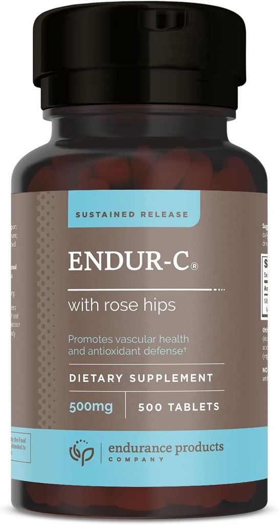 ENDUR-C med Rose Hips Sustained Release Vitamin C 500mg 500 Tabs