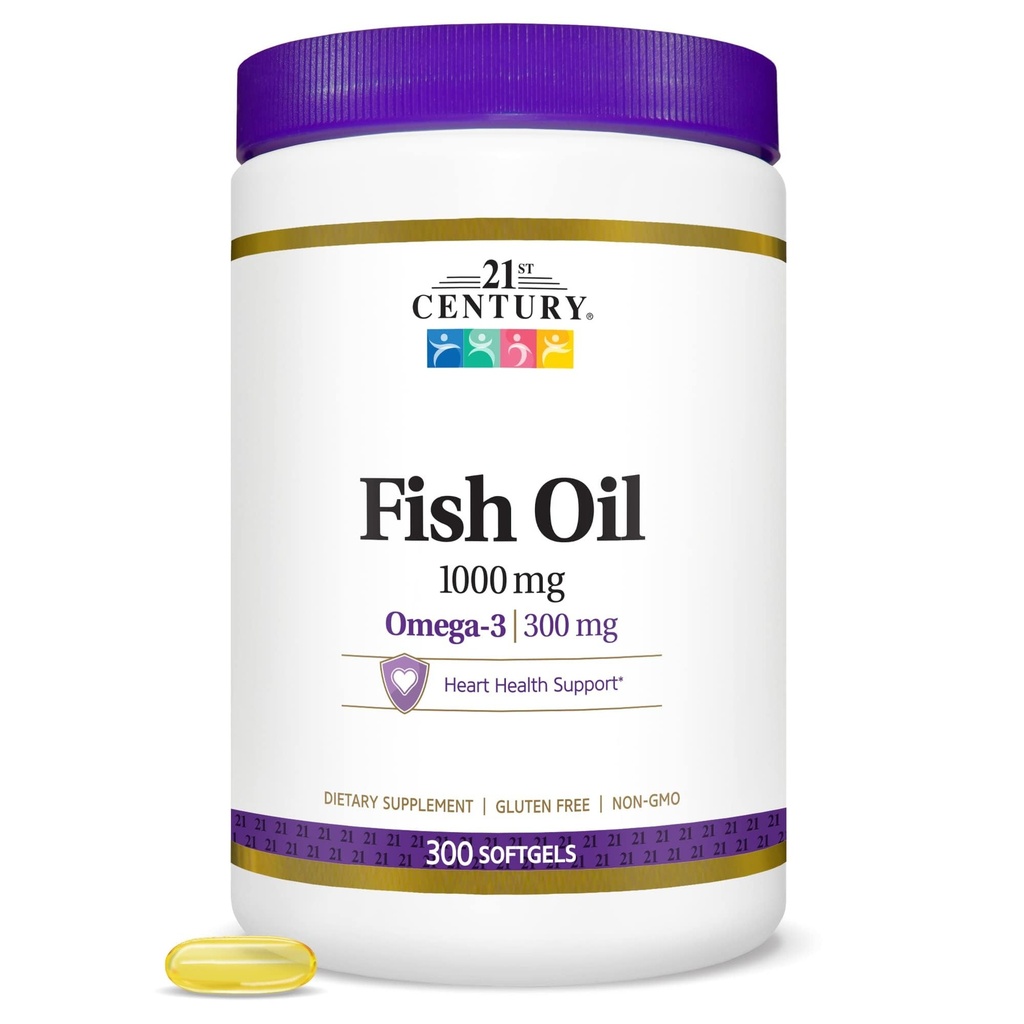 21st Century Fish Oil 1000 mg Softgels, 300 greve