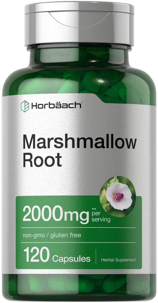 Horbäach Marshmallow juurikapselit 2000 mg 120 Count ...