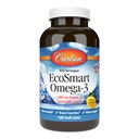Carlson - EcoSmart Omega-3, 1000 mg Omega-3, hållbar källa, hjärthälsa, hjärnfunktion och visionsstöd, citron, 180 Softgels