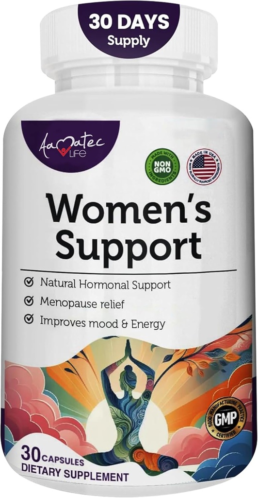 Naiset Support Supplement- Luonnollinen hormoni asetus- vaihdevuodet Tuki täydennysosa- Estrogeeni Rich täydennysosa- Aktiivisia ainesosia pillereitä auttaa tasapaino Hormonit ei-GMO
