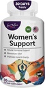 Naiset Support Supplement- Luonnollinen hormoni asetus- vaihdevuodet Tuki täydennysosa- Estrogeeni Rich täydennysosa- Aktiivisia ainesosia pillereitä auttaa tasapaino Hormonit ei-GMO