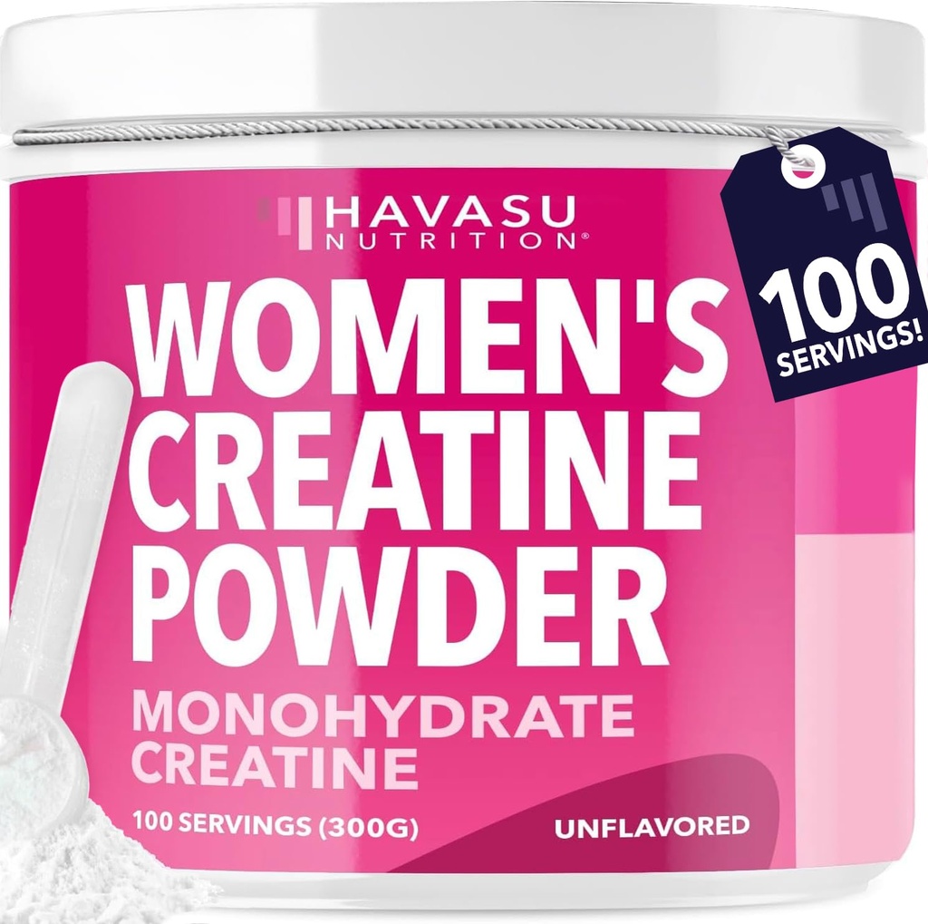 Kreatin för kvinnor - Formulerad för kvinnor - 3g mikroniserad kreatinmonohydrat per portion för att stödja energi, Lean Muscle Mass och Mental Clarity - Osmakad, Vegan, icke-GMO, 100 portioner