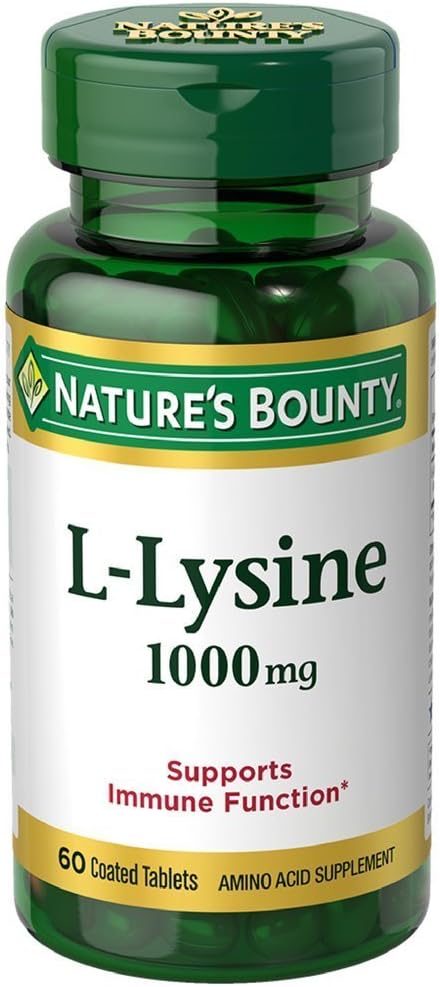 Naturens Bounty L-Lysine 1000 mg tabletter 60 ea (Pack of 6)