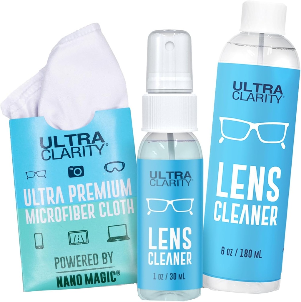 Powered by Nano Magic Eyeglass Lens Cleaning Spray 7oz Value Pack 